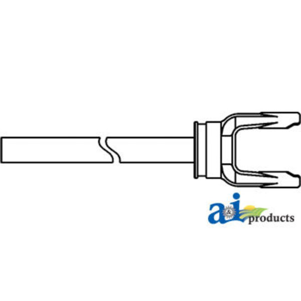 A & I Products Yoke & Shaft Assembly 1" x 1 1/8" Shaft 0" x0" x0" A-10001448